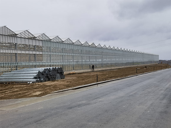 Aluminum Gutter Glass Greenhouse