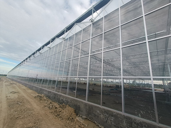 Steel Gutter Glass Greenhouse
